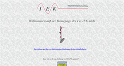 Desktop Screenshot of iek.de