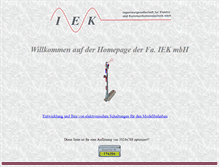 Tablet Screenshot of iek.de